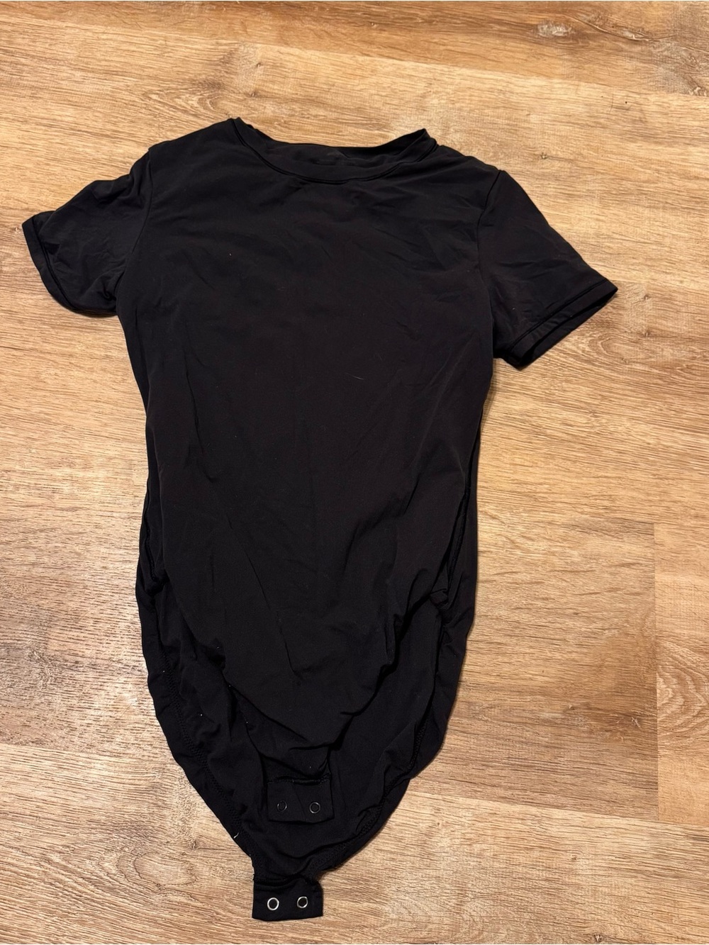SKIMS Fits Everybody T-Shirt Bodysuit Onyx Black - Medium